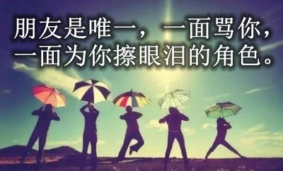 对于坚持友情的唯美句子