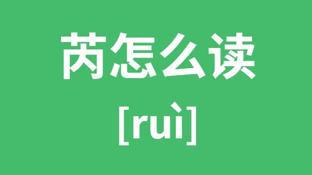 芮怎样读