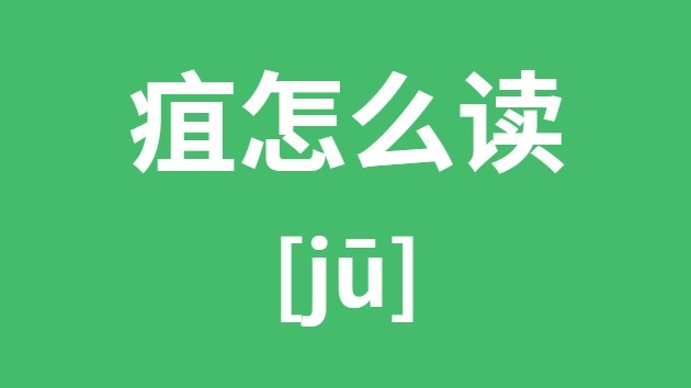 疽怎样读