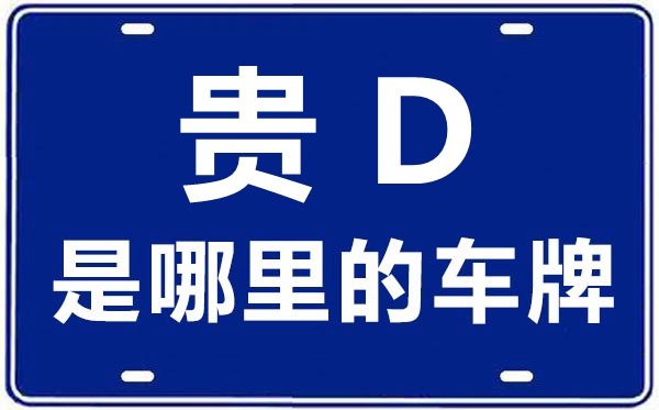 贵D是那里的车商标,铜仁的车商标是贵甚么