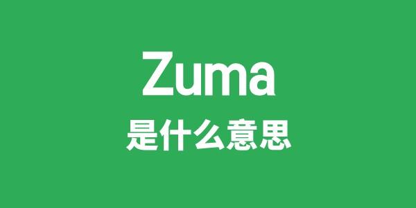 Zuma是甚么意义