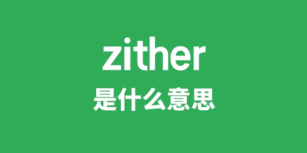 zither是甚么意义