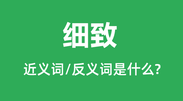 详实的近义词和反义词是甚么,详实是甚么意义