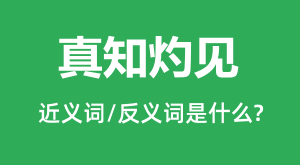 一知半解的近义词和反义词是甚么,一知半解是甚么意义