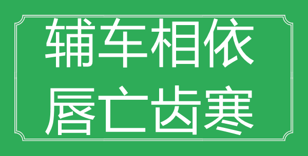 “辅车相依，巢毁卵破”的意义来由及全文赏析