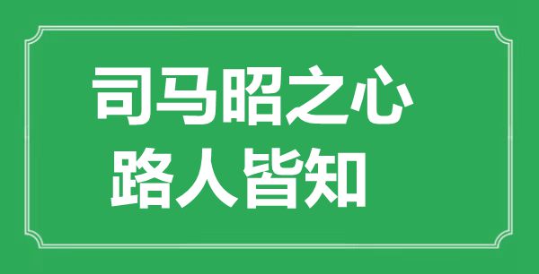 “司马昭之心，路人皆知”的意义来由及全文赏析