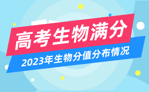 高考生物满分几多分,2023年高考生物分值散布环境一览表
