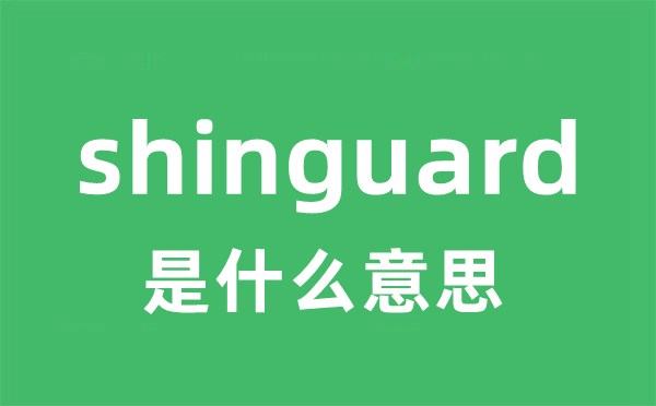 shinguard是甚么意义