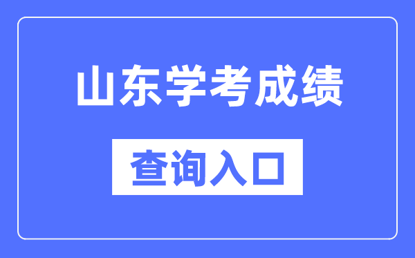 山东学考绩绩查问进口网站（//cx.sdzk.cn）
