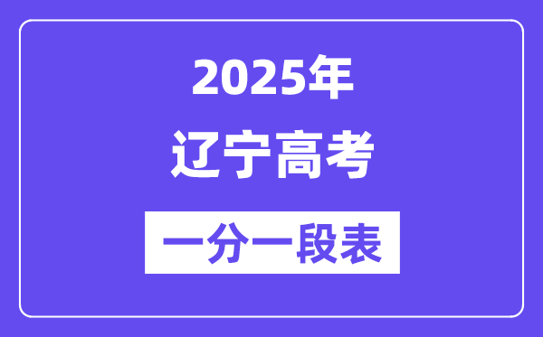 2025辽宁高考一分一段表,查问位次及排名（完全版）