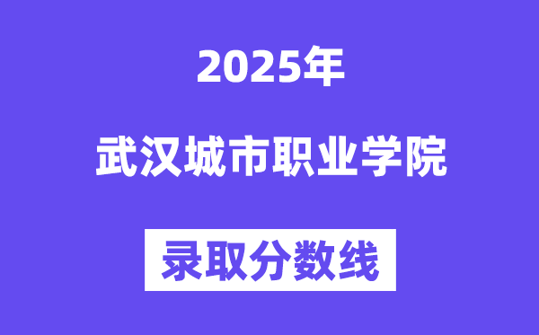 2025武汉都会职业学院登科分数线（含2024年登科环境）